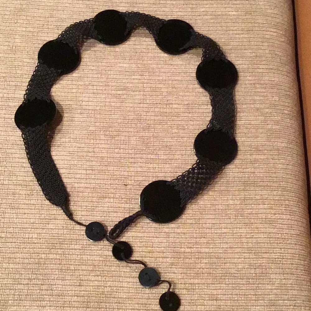 Etcetera  Mesh Toggle Belt-Black -Fits up to 39”